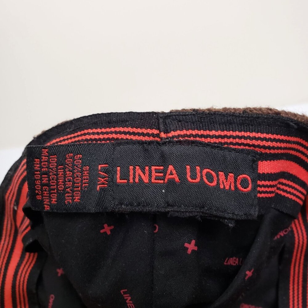 Linea Uomo Mens Brown Cap Hat Size L/XL - Picture 5 of 10